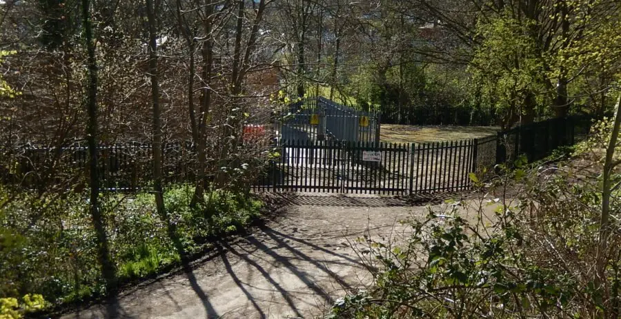 The Grogram mill dam was infilled and is now the site of an electricity substation. Photo: Sue Shaw, April 2016.