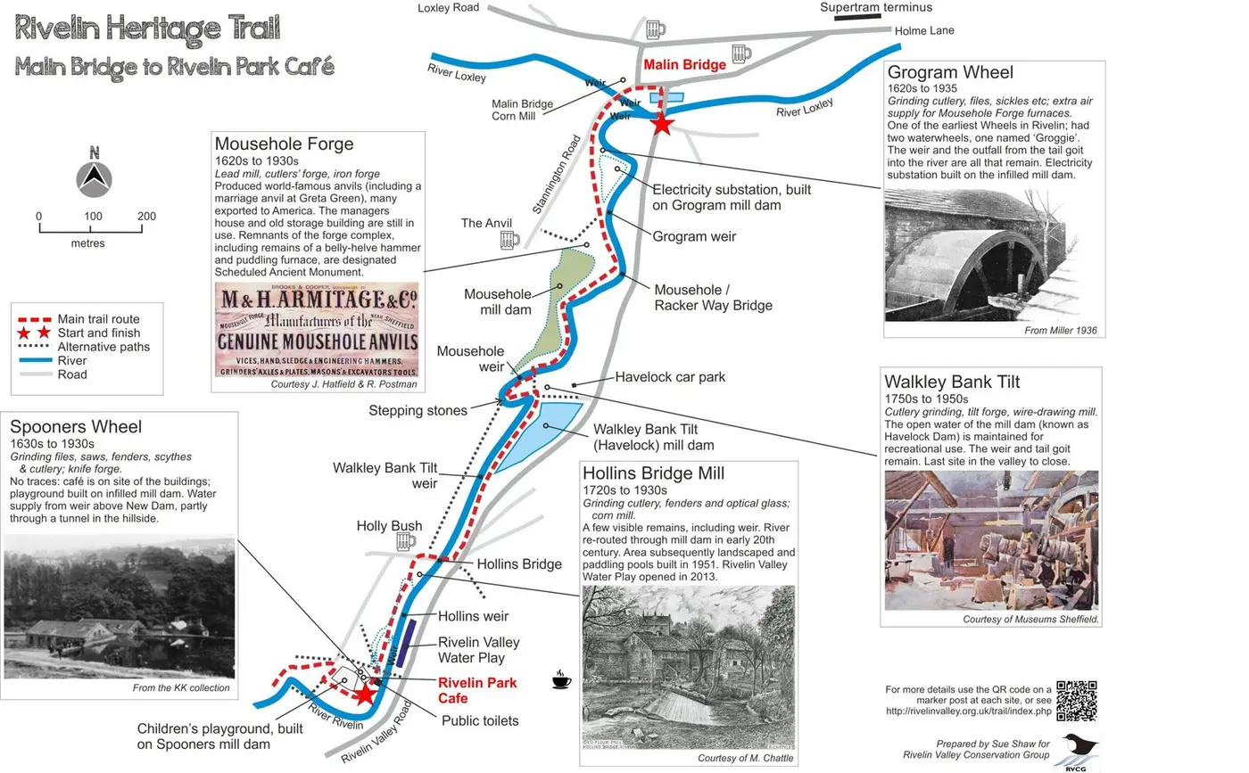 Heritage Trail map Malin Bridge to cafe_Aug 2023