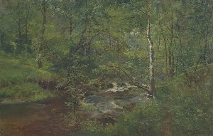 Rivelin rapids by Robert Scott-Temple