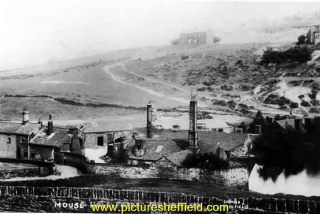 View from across Mousehole Forge from Stannington side, looking across to Walkley Bank. Newspaper Cutting from the "Sheffield Telegraph dated 19th April 1933, photograph undated. Photographer Furniss No. 298. Sheffield City Council, Libraries Archives and Information: www.picturesheffield.com Image s10384.