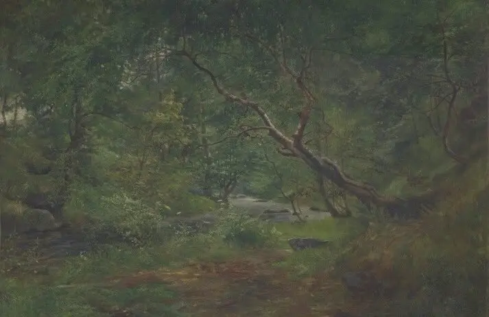 Stream-side path, by Robert Scott-Temple