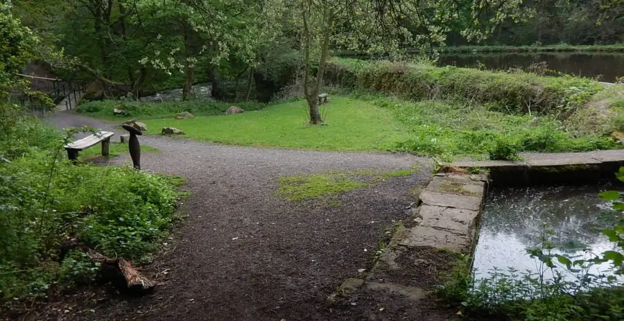 The site of Hind Wheel was landscaped after the buildings were removed. Photo: Sue Shaw, May 2016